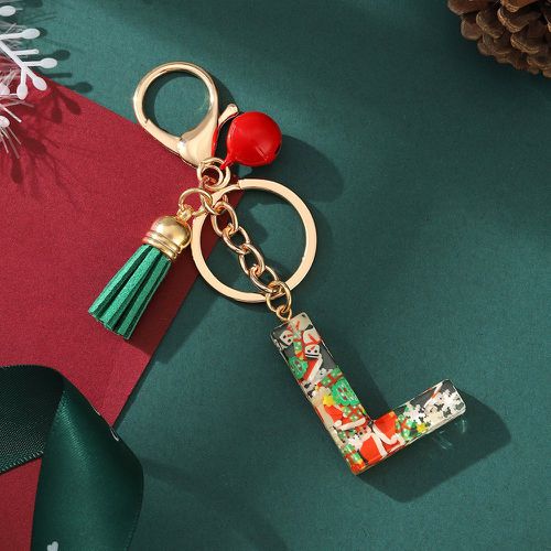Porte-clés clochette Noël & à breloque lettre - SHEIN - Modalova