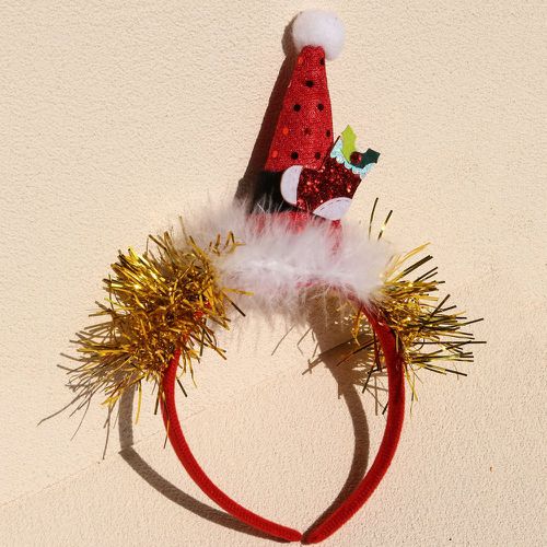 Bandeau à détail chapeau et bas de Noël - SHEIN - Modalova