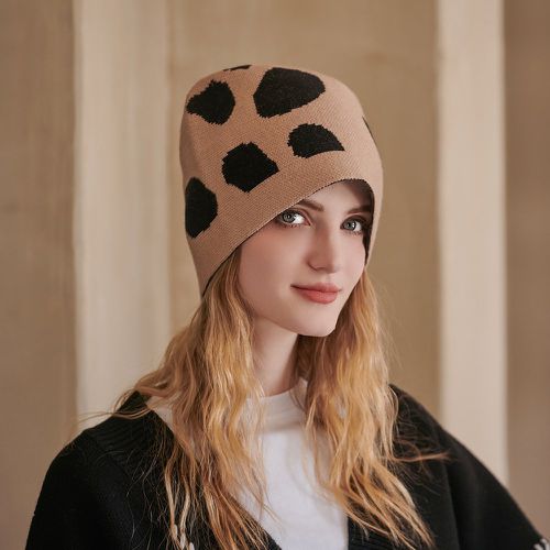 Bonnet en tricot graphique - SHEIN - Modalova