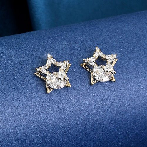 Clous d'oreilles avec étoiles zircone cubique - SHEIN - Modalova