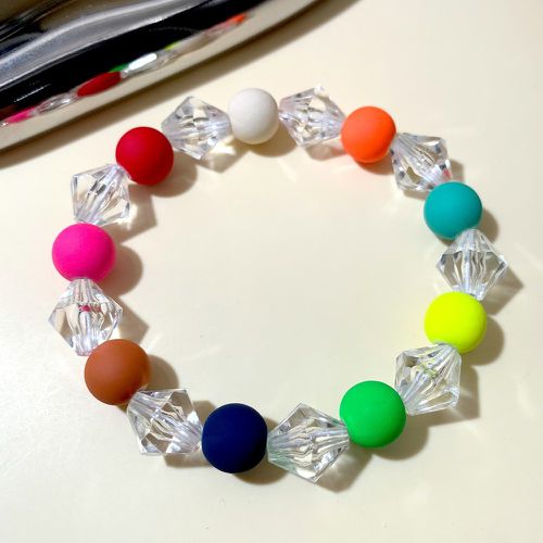 Bracelet perlé de couleur aléatoire - SHEIN - Modalova