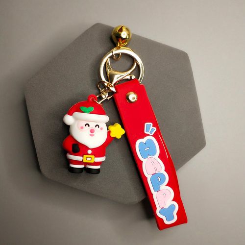 Porte-clés à breloque clochette et père Noël avec dragonne - SHEIN - Modalova