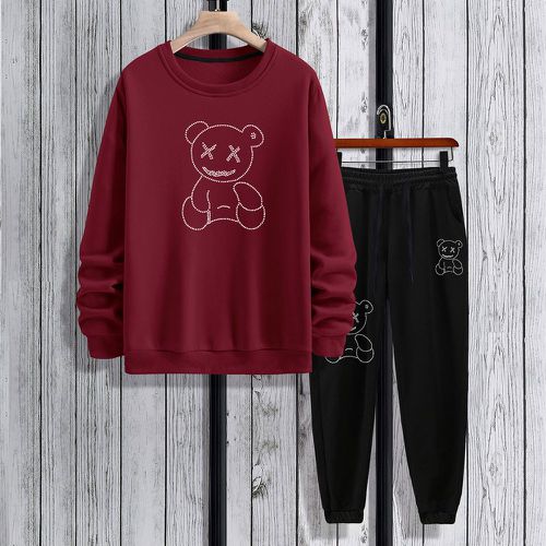 Pantalon de survêtement & Sweat-shirt à imprimé ours - SHEIN - Modalova