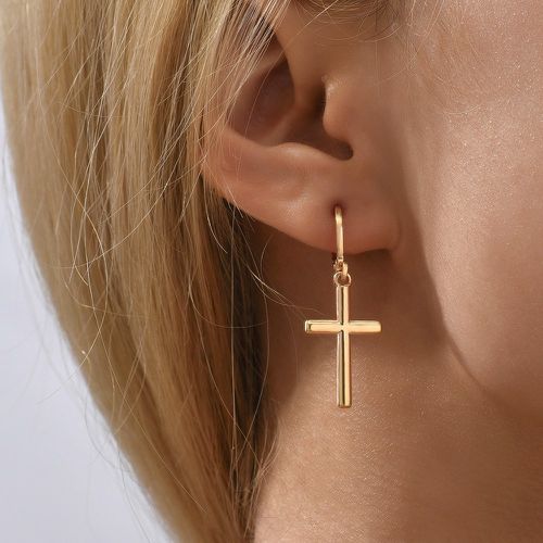 Pendants d'oreilles design croix - SHEIN - Modalova