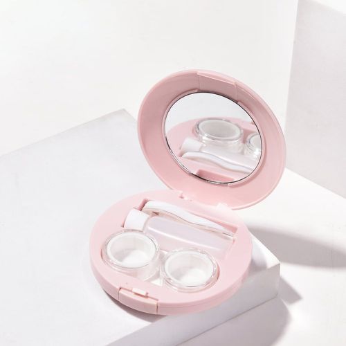 Set Boîte pour lentilles de contact unicolore minimaliste - SHEIN - Modalova