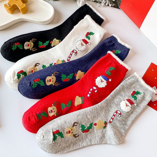Paires Chaussettes à imprimé Noël - SHEIN - Modalova