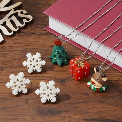 Pièces Set de bijoux Noël à flocon de neige à détail d'arbre - SHEIN - Modalova