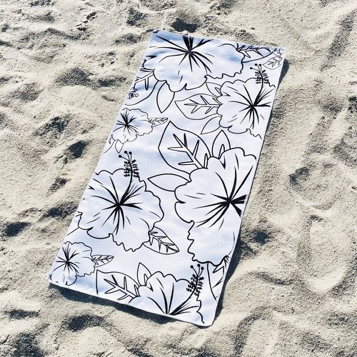 Couverture de plage à imprimé floral aléatoire - SHEIN - Modalova