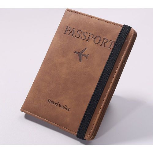 Étui à passeport à motif d'avion et de lettres - SHEIN - Modalova