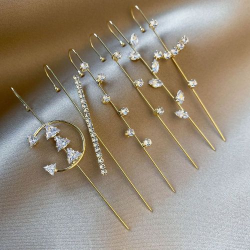 Pièces Boucles d'oreilles à strass - SHEIN - Modalova