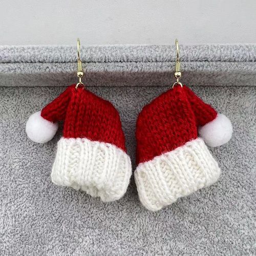 Pendants d'oreilles chapeau de Noël - SHEIN - Modalova