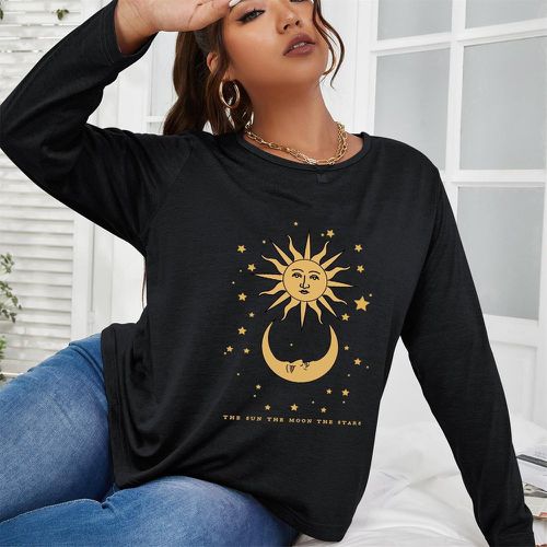 T-shirt à imprimé galaxie - SHEIN - Modalova