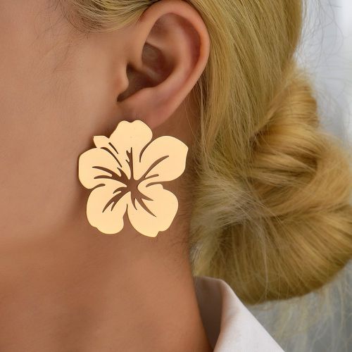 Clous d'oreilles ajouré design fleur - SHEIN - Modalova