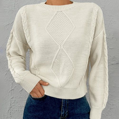 Pull en tricot torsadé - SHEIN - Modalova