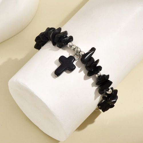 Bracelet à breloque croix à perles - SHEIN - Modalova