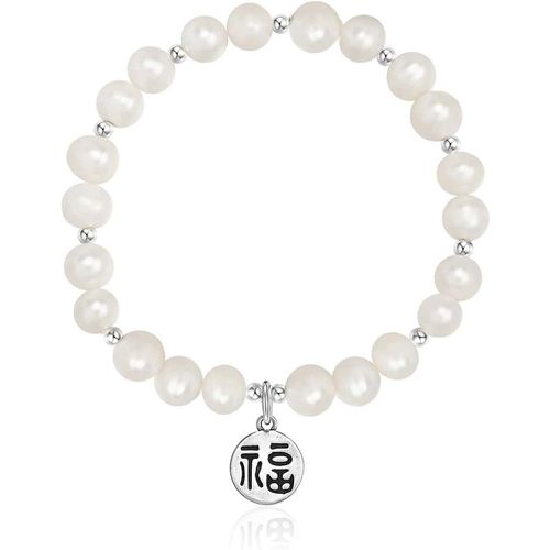 Bracelet caractère chinois à breloque ronde perle de culture - SHEIN - Modalova