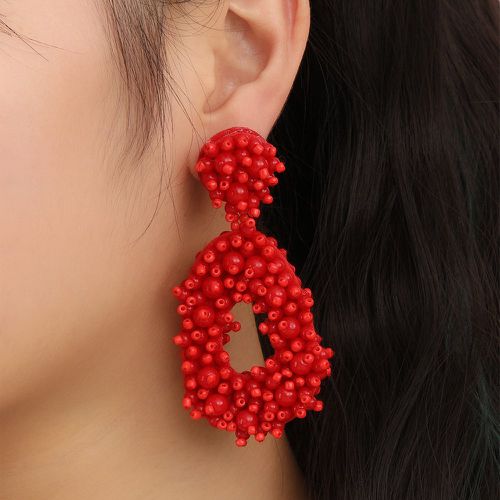 Boucles d'oreilles à design goutte d'eau perlé - SHEIN - Modalova