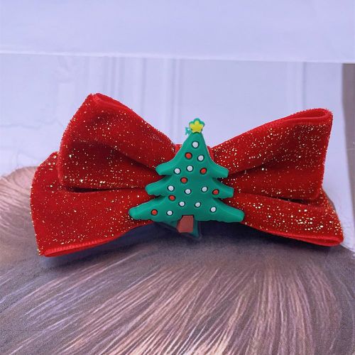 Pince à cheveux alligator arbre de Noël & à nœud papillon - SHEIN - Modalova