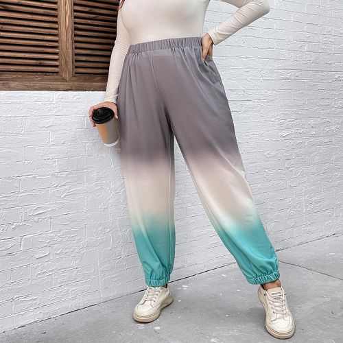 Pantalon de survêtement dégradé taille élastique - SHEIN - Modalova