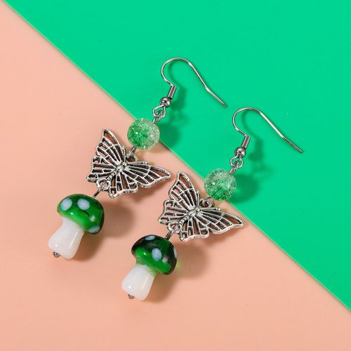 Pendants d'oreilles papillon & champignon - SHEIN - Modalova
