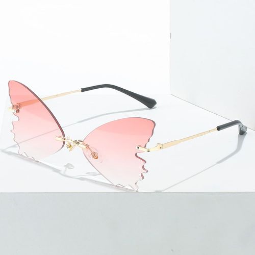 Papillon Lentille Lunettes de mode sans monture - SHEIN - Modalova