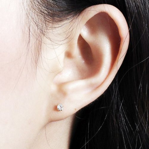 Clous d'oreilles zircone cubique - SHEIN - Modalova