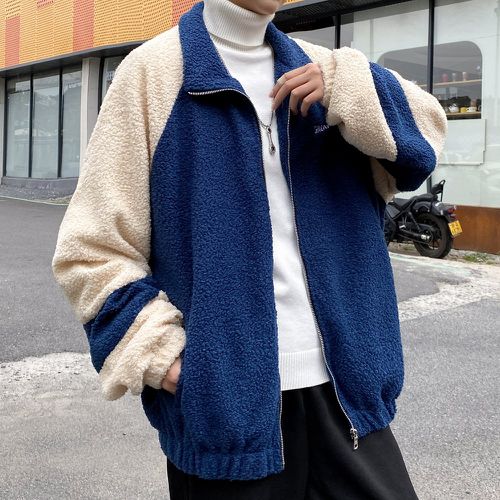 Manteau à blocs de couleurs manches raglan - SHEIN - Modalova