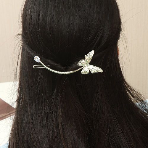 Pince à cheveux minimaliste papillon & avec strass - SHEIN - Modalova
