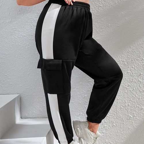 Pantalon de sport à poche à rabat - SHEIN - Modalova