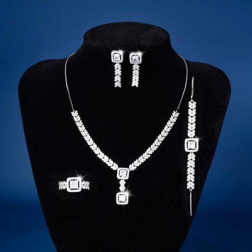 Pièces Set de bijoux zircone cubique avec épi de blé - SHEIN - Modalova
