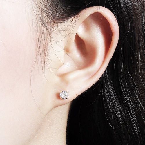 Clous d'oreilles zircone cubique design - SHEIN - Modalova