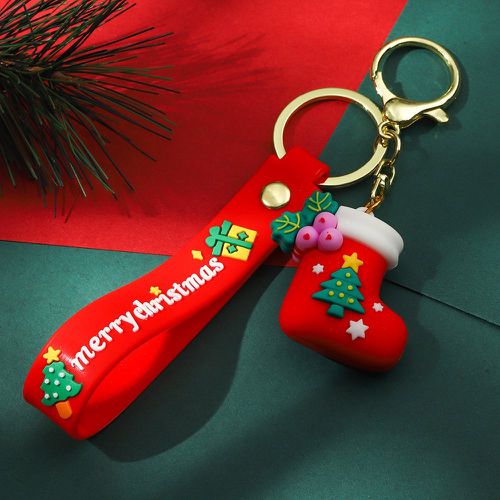 Bas de Noël breloque Porte-clés avec dragonne - SHEIN - Modalova