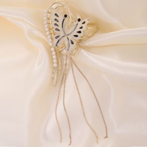 Griffe à cheveux fausse perle & à détail papillon - SHEIN - Modalova