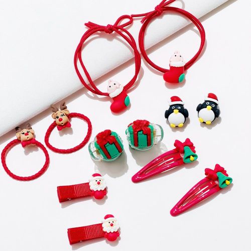 Pièces Set d'accessoires pour cheveux Noël manchot & wapiti - SHEIN - Modalova