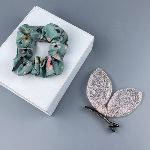 Pièces Set d'accessoires pour cheveux fleuri oreille de lapin - SHEIN - Modalova