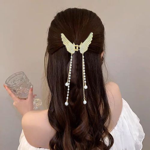 Griffe à cheveux à fausse perle design aile - SHEIN - Modalova