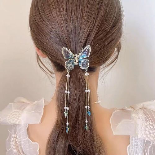 Griffe à cheveux à fausse perle design papillon - SHEIN - Modalova