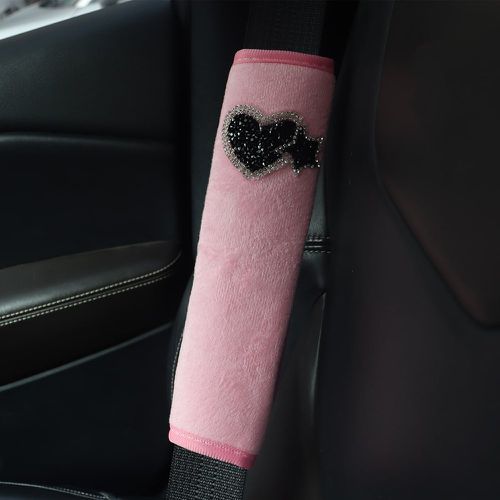 Pièce Couverture de ceinture de sécurité de voiture à strass à détail cœur - SHEIN - Modalova