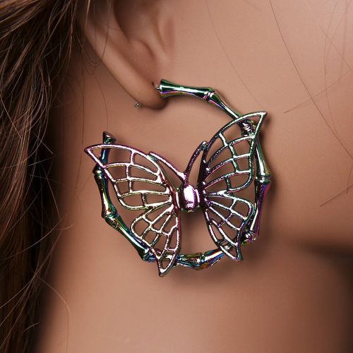 Créoles à détail papillon - SHEIN - Modalova