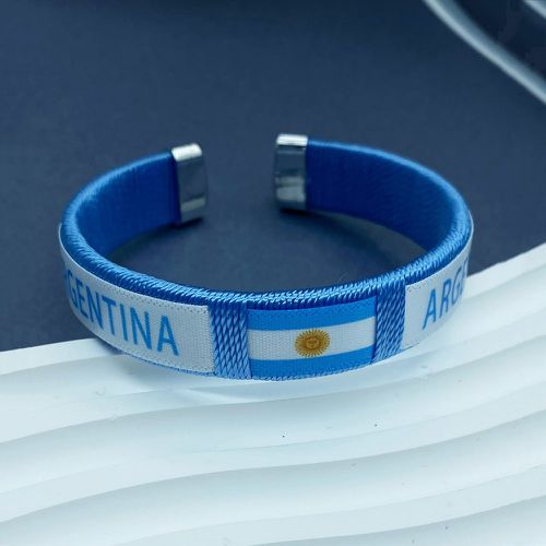 Bracelet à motif drapeau de l'argentine - SHEIN - Modalova