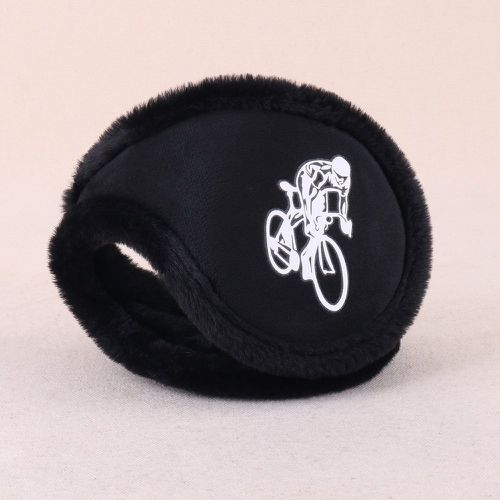 Cache-oreilles bicyclette & figure en tissu duveteux - SHEIN - Modalova