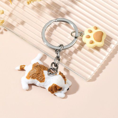 Porte-clés chien dessin animé & patte breloque - SHEIN - Modalova