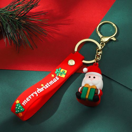 Porte-clés à breloque père Noël avec dragonne - SHEIN - Modalova