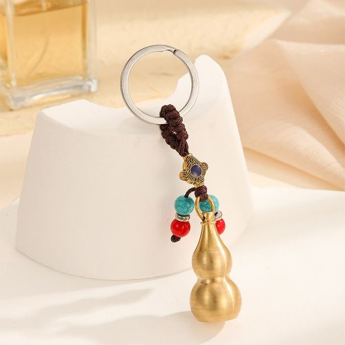 Porte-clés à perles à breloque de gourde - SHEIN - Modalova