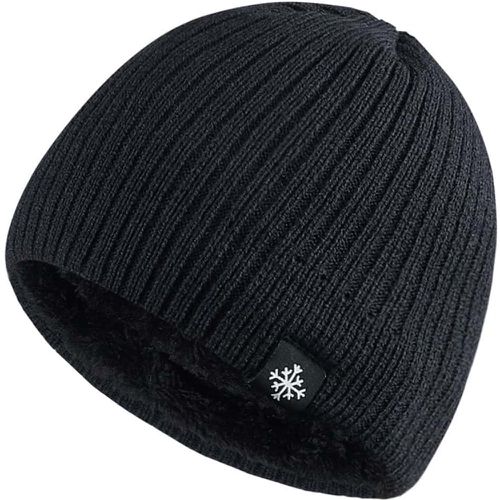 Bonnet flocon de neige avec détail label avec doublure en polaire - SHEIN - Modalova