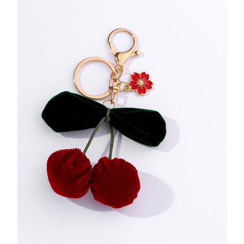 Porte-clés fleur & à breloque cerise - SHEIN - Modalova