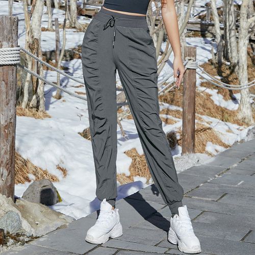 Pantalon de sport avec poche et cordon à la taille - SHEIN - Modalova