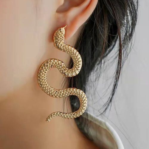 Clous d'oreilles design serpent - SHEIN - Modalova