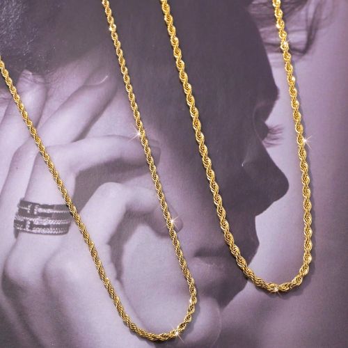 Pièce Collier mode en câble d'acier inoxydable, chaîne longue de 60 cm, accessoire de bijoux populaire pour assortir au quotidien, cadeau pour la m - SHEIN - Modalova