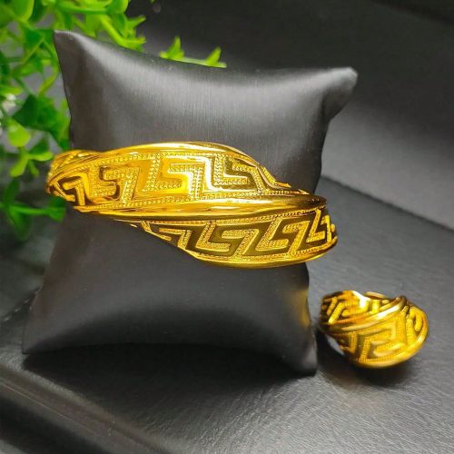 Bracelet et 1 anneau, ensemble de bijoux en cuivres, style ouvert, cadeau pour mère, petite amie, sœur, mariage, fête, anniversaire - SHEIN - Modalova